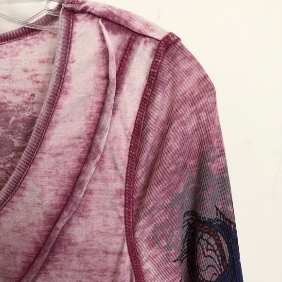 burnout T-shirt, purple, Small - Picture 5 of 7